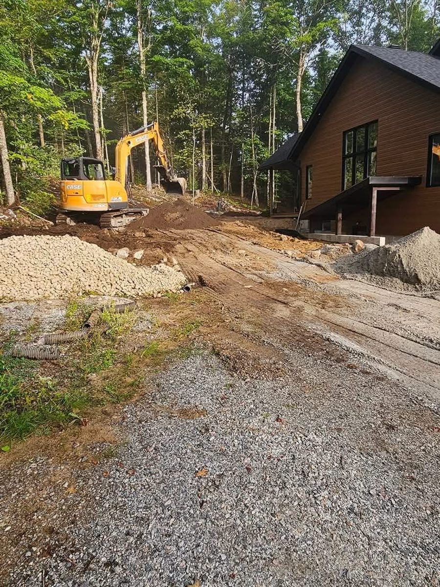 Avant : terrassement à Gatineau